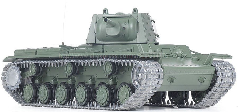 Танк на радиоуправлении с звуковыми и дымовыми эффектами 1:16 RUSSIA K V-1`S