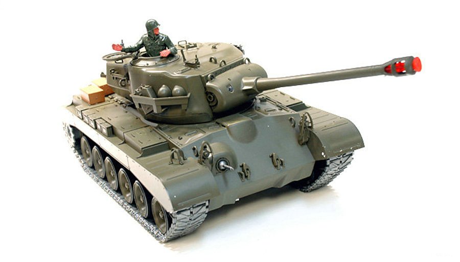 Медиум-танк США RC 1:16 M26 с дымом и звуком