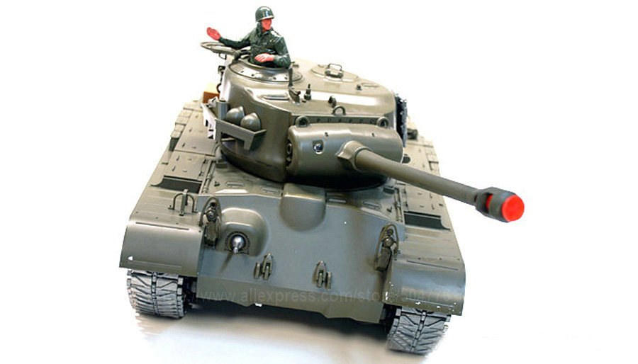 Медиум-танк США RC 1:16 M26 с дымом и звуком