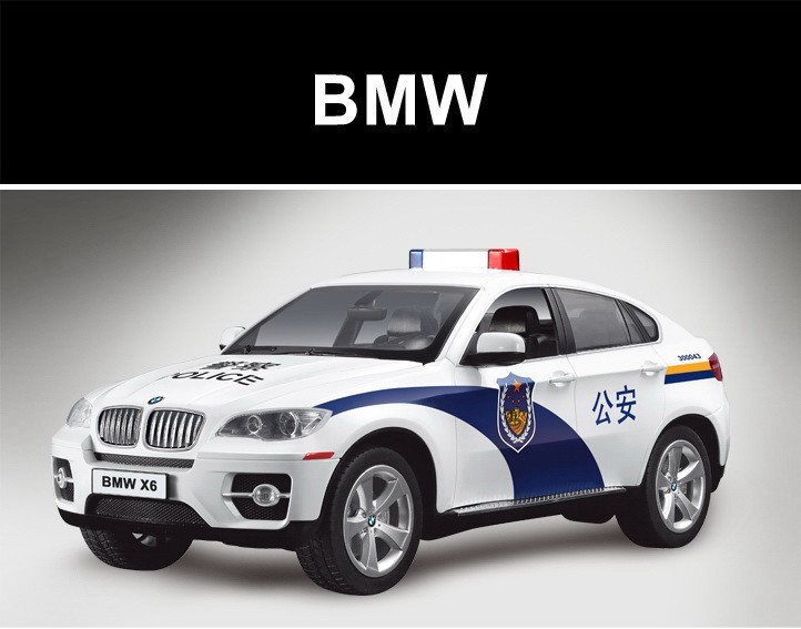 Rastar BMW X6 POLICE -     1:24