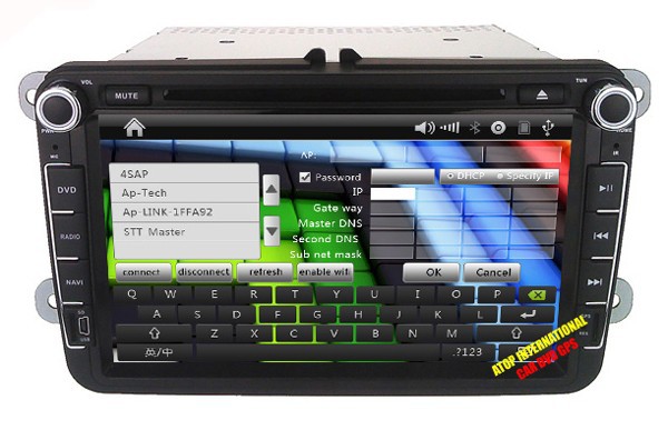 Atop 8 Toyota Camry-  / 3G / WIFI+Analog TV+Ipod + 1080P+800MHZ+256RAM+ 128FLASH