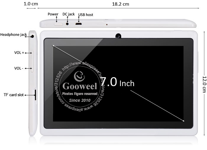 Gooweel Q88 -  , Android 4.0, Allwinner A13 1.2GHz, 7.0