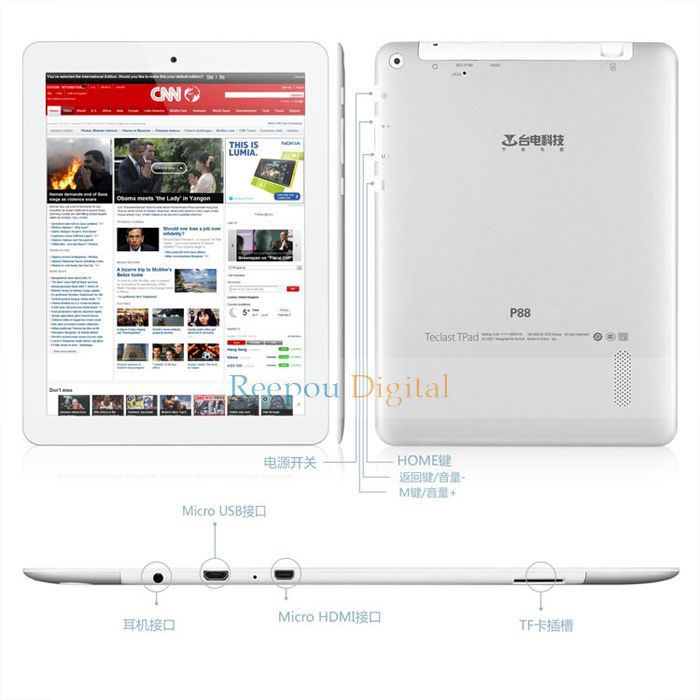 Teclast P88 -  , Android4.1,  RK3066 1.6GHz, 8