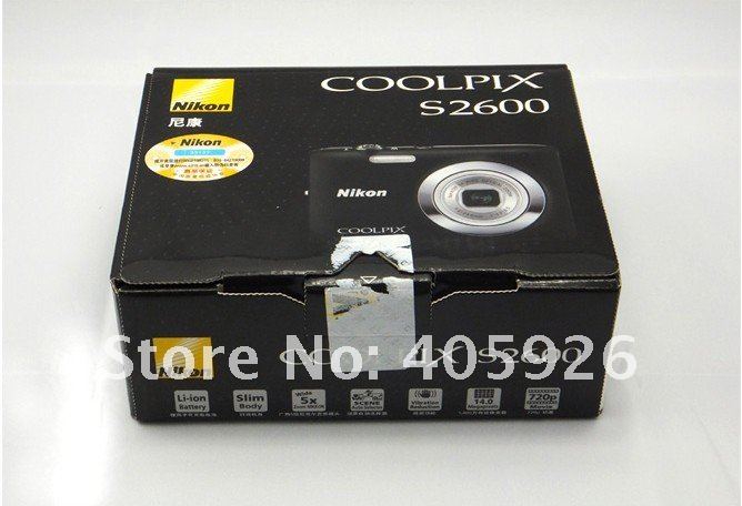 NIKON S2600 - цифровая камера, 14MP, 2.7