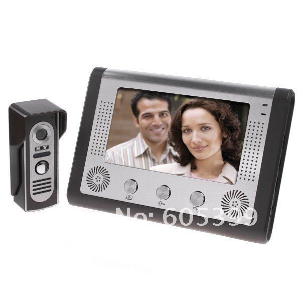 Цифровой дверной видеозвонок – 7-дюймовый дисплей, камера, с функцией ночного видения