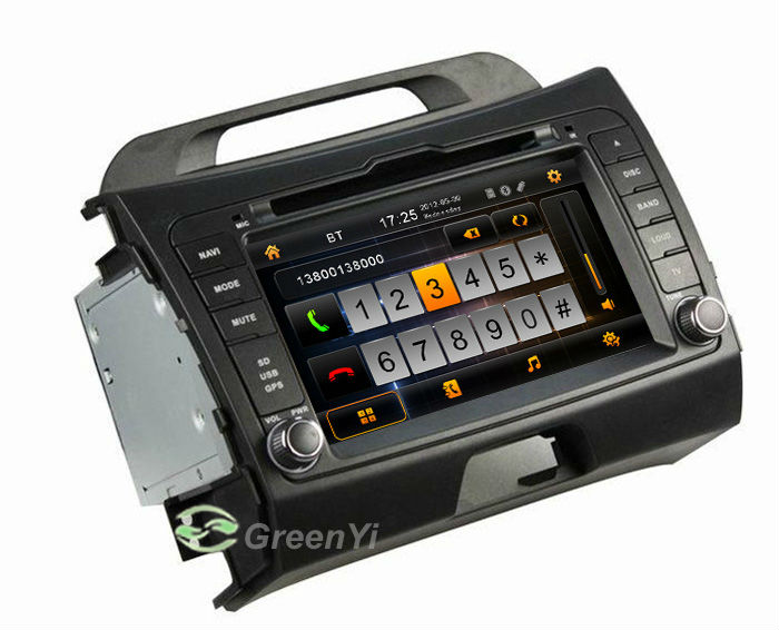 Greenyi G-8043A -    Kia Sportage R 2010-2012, Android 4.0, 3G, Wi-Fi, DVD, GPS