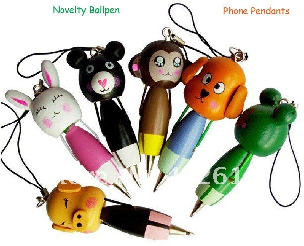 Ручки-брелки шариковые, 50 штук