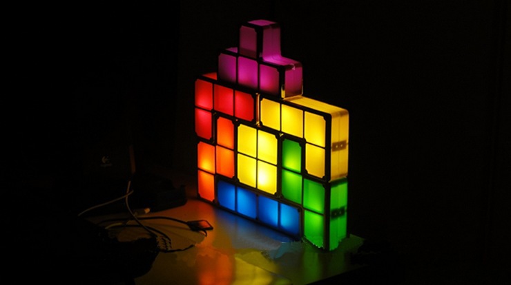 Настольная лампа-тетрис