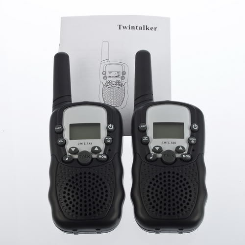 T-388 – портативная рация - 2 шт, ЖК-дисплей, 5 мелодий, многоканальная