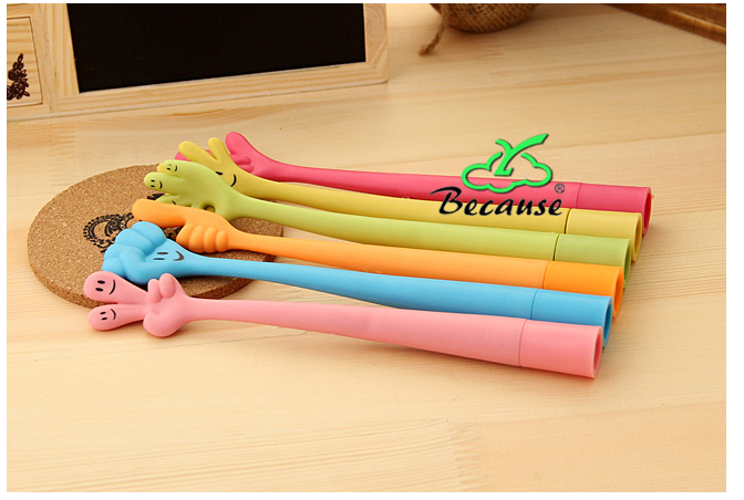 Гнущиеся шариковые ручки в форме позитивных знаков