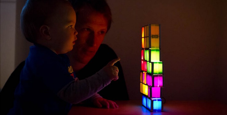 Настольная лампа-тетрис