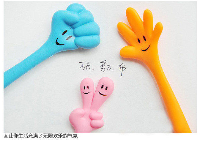 Гнущиеся шариковые ручки в форме позитивных знаков