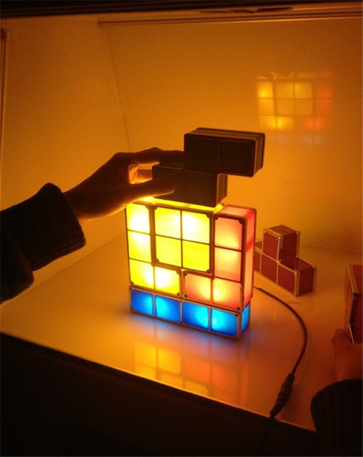 Настольная лампа-тетрис