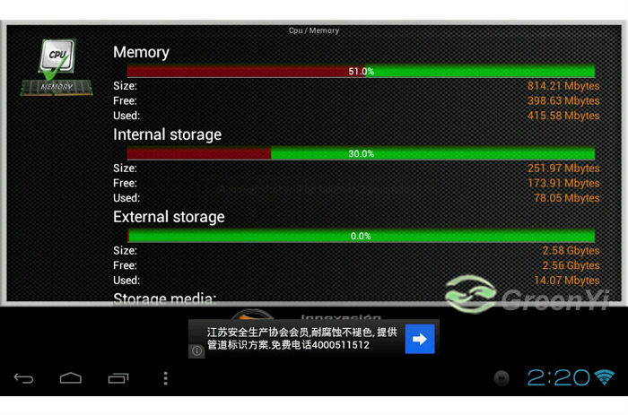 Greenyi G-8043A -    Kia Sportage R 2010-2012, Android 4.0, 3G, Wi-Fi, DVD, GPS