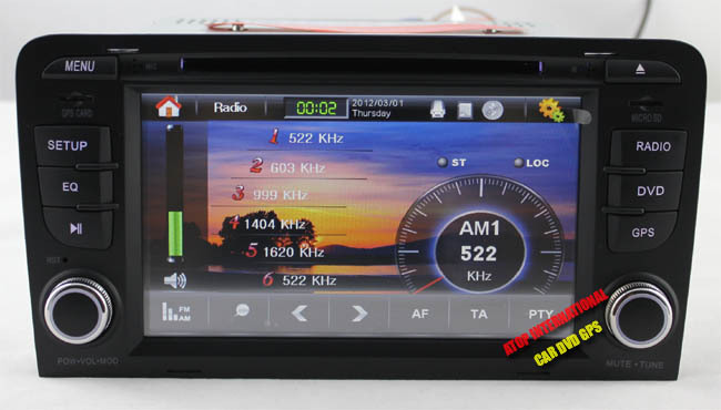 CANBUS -   Audi 3, DVD, GPS, USB, Bluetooth, , TV +  SD  8GB