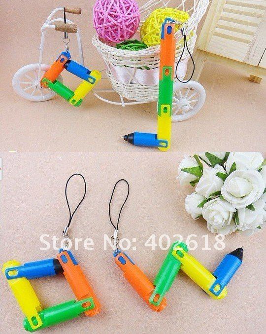 Раскладные шариковые ручки-брелки, 10 шт