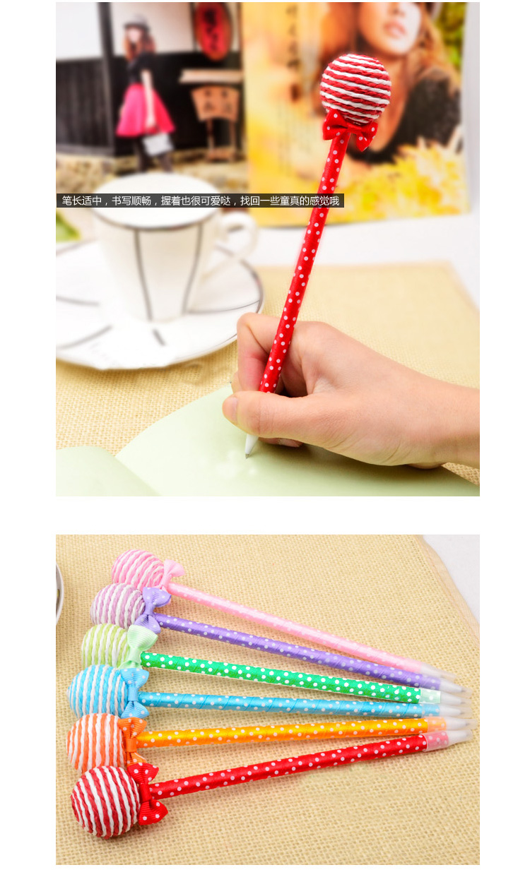 Шариковая ручка в форме круглого леденца