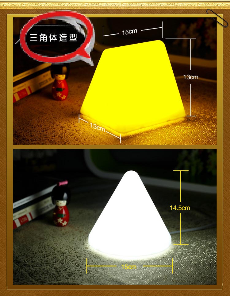 Небольшой светодиодный ночник, цвет прозрачный