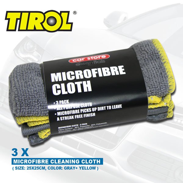 T16360a - набор для уборки помещений и интерьера автомобиля, 9 предметов из микроволокна : 3хТканевые салфетки, 3хВощеных диска, 2 в 1 Чистящая губка, Чистящая рукавица, Чистящий валик.