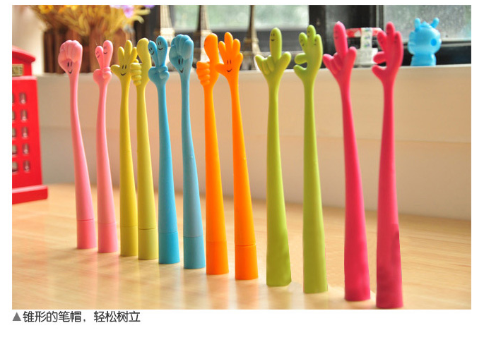 Гнущиеся шариковые ручки в форме позитивных знаков