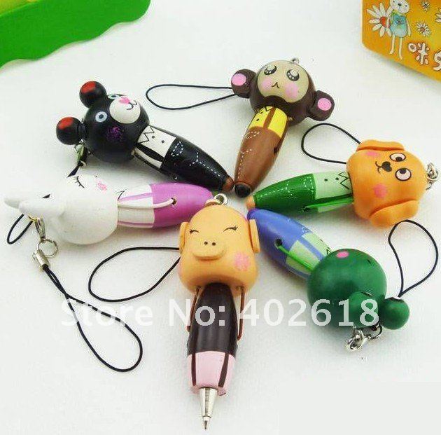 Ручки-брелки шариковые, 50 штук