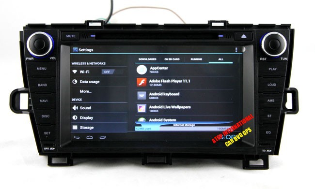    Toyota Prius (2009-2013), Android 4.0, DVD, GPS, , 3G, Wi-Fi, 1GHz CPU, 1G RAM, 4GB Flash