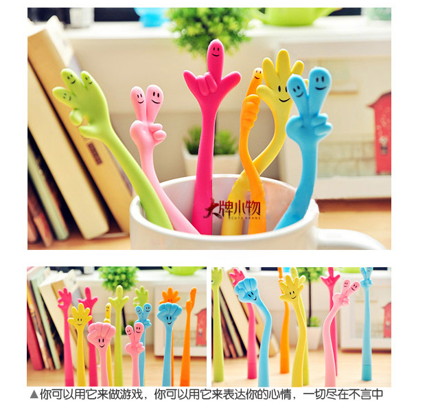 Гнущиеся шариковые ручки в форме позитивных знаков