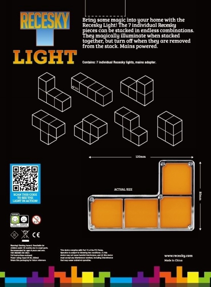 Настольная лампа-тетрис
