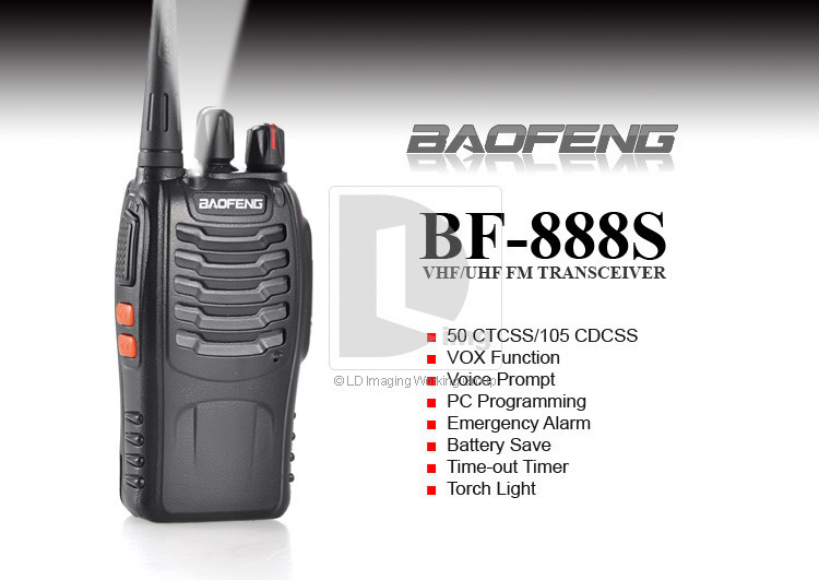 BAOFENG BF-888S – Радиостанция, UHF, 400-470MHz, CTCSS CDCSS
