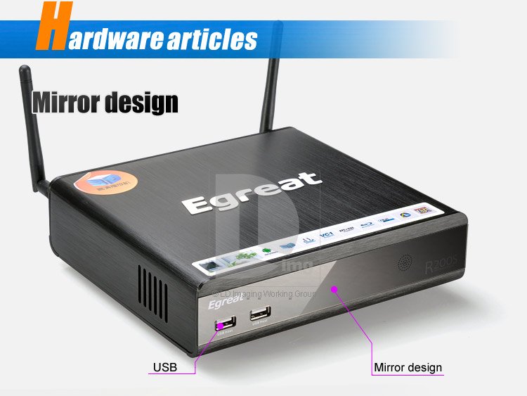 Egreat R200S - HD Видеопроигрыватель, 3D, Android, DLNA, 3.5 HDD, USB, Wi-Fi