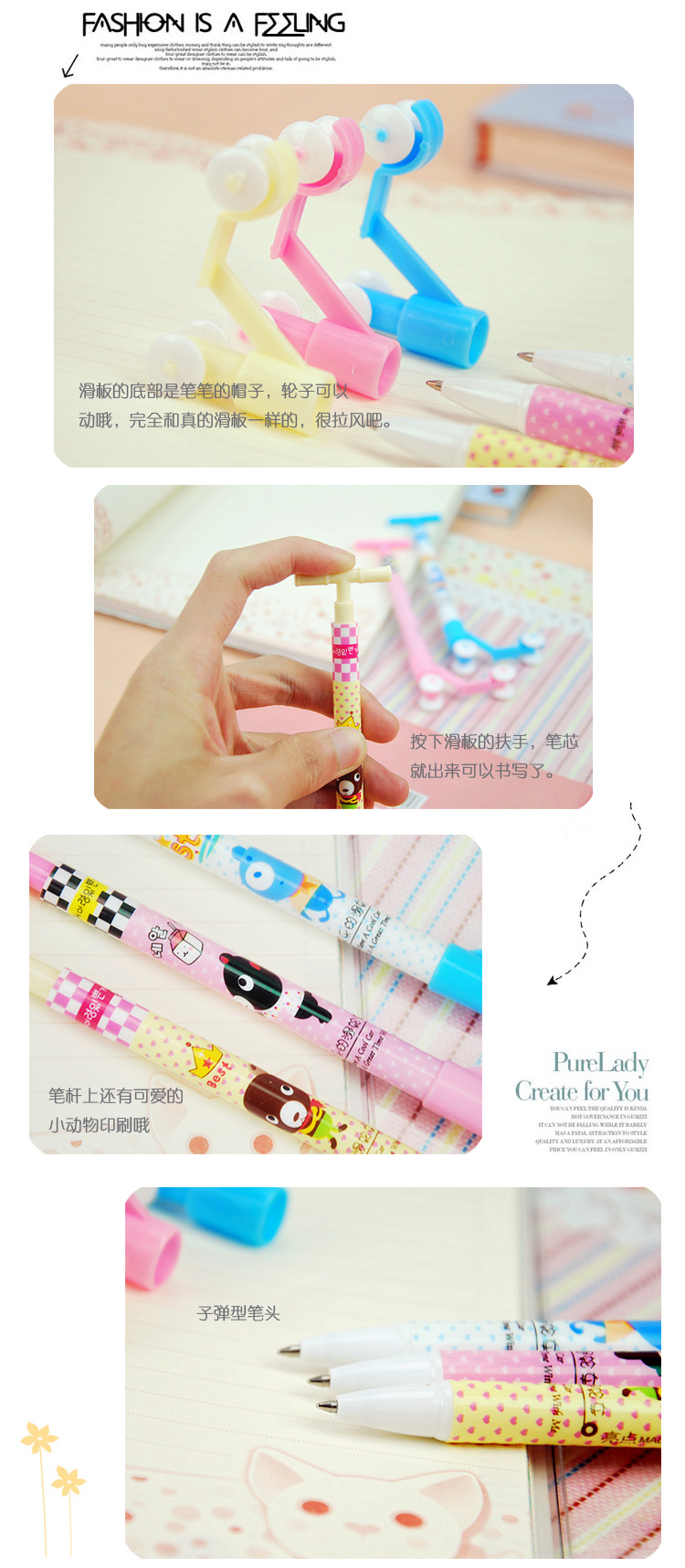 Шариковая ручка в форме скутера