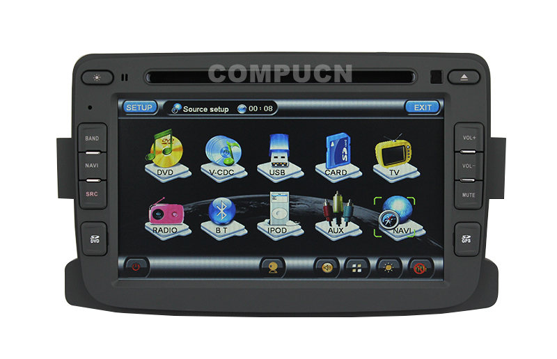 CompuCN CN-A157 -    RENAULT DUSTER SANDERO, WinCE 6.0, DVD, 3G, GPS, , , Bluetooth, iPod