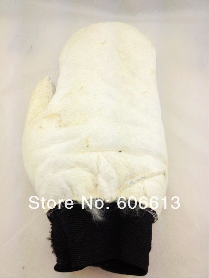 Рукавица для мойки из овечьей шерсти, 100% шерсть