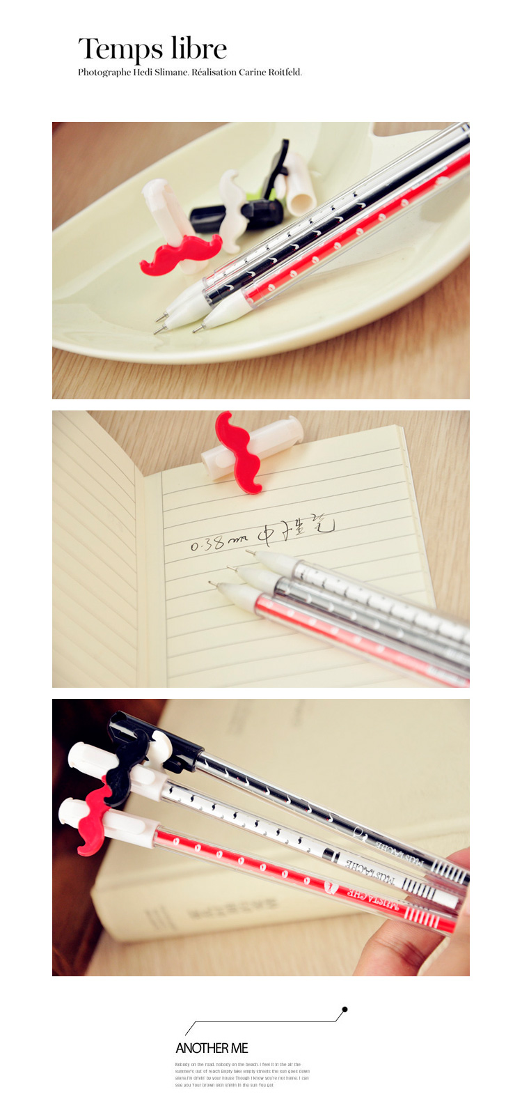 Шариковая ручка усы