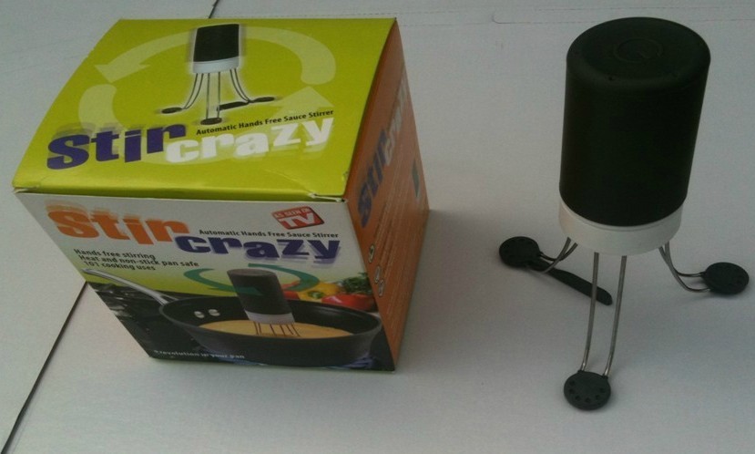 BRAND NEW 3 speeds cordless Stir Crazy Stick Blender Robo Stir Crazy Stirs as seen on TV Free Shipping T1023