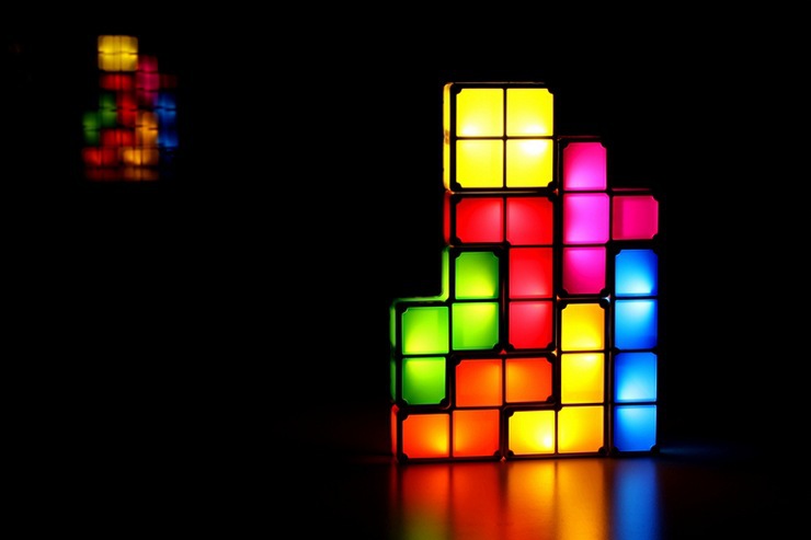 Настольная лампа-тетрис