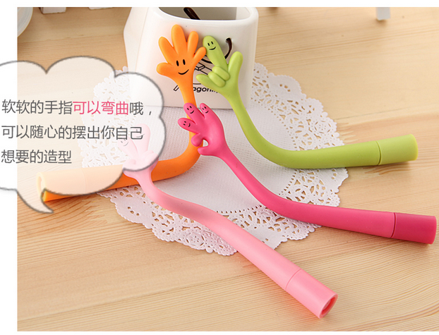 Гнущиеся шариковые ручки в форме позитивных знаков