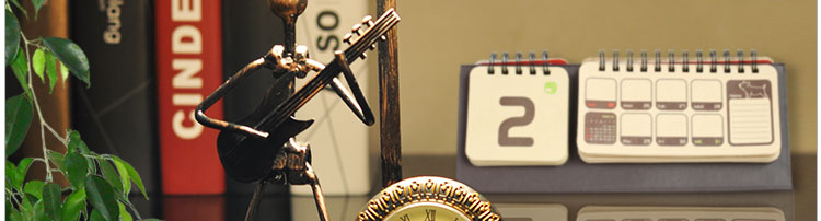 Настольная лампа с часами