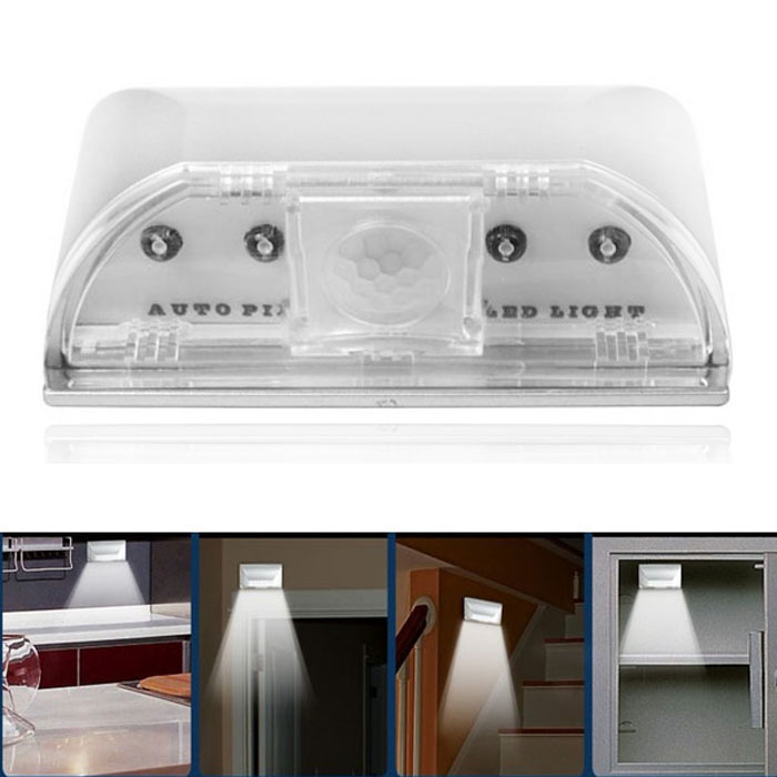 Светодиодная подсветка 4-LED, с сенсором движения