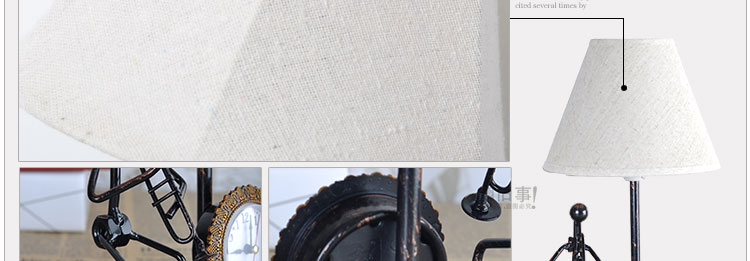 Настольная лампа с часами