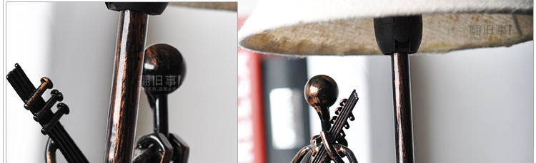 Настольная лампа с часами