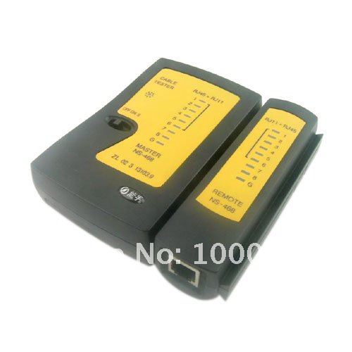 Кабельный тестер для RJ11 RJ45 Cat5, в комплекте кожаный чехол