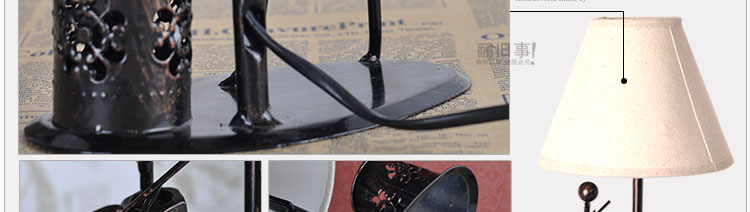 Настольная лампа с часами