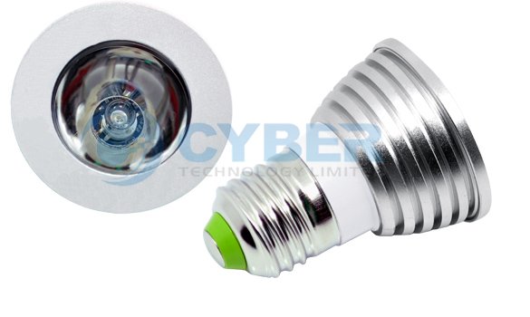 Цветная светодиодная лампа под цоколь E27 с пультом ДУ