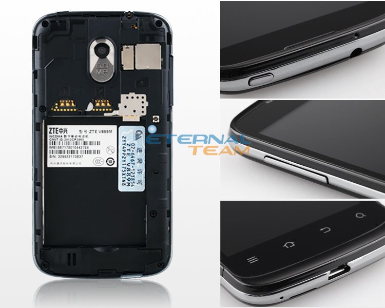 ZTE V889M - смартфон, Android 4.0.4, MTK6577 (1GHz), 4