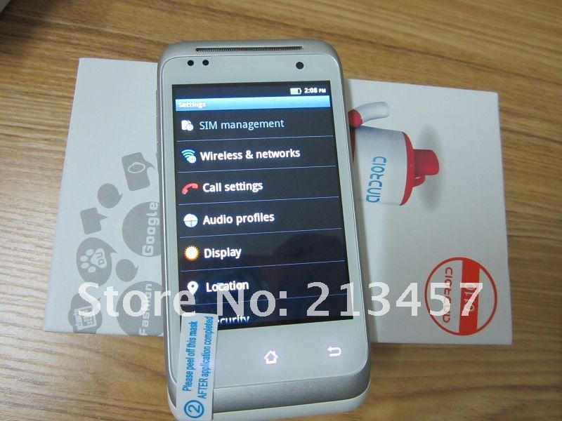 C110 - смартфон, Android 2.3.6, MTK6513 (650MHz), 3.5