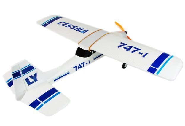 Cessna 747-1 - радиоуправляемый самолет для начинающих, 4ch, 2.4ГГц, бесколлекторный, EPO/940мм, RTF