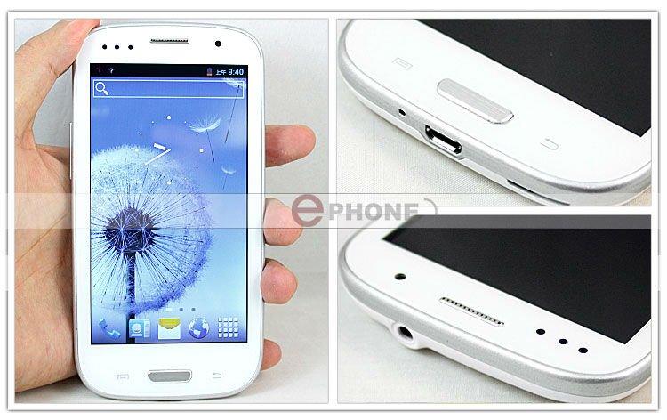Tianji i9300/S3 - , Android 4.1.1, MTK6577 (1.2GHz), 4.6