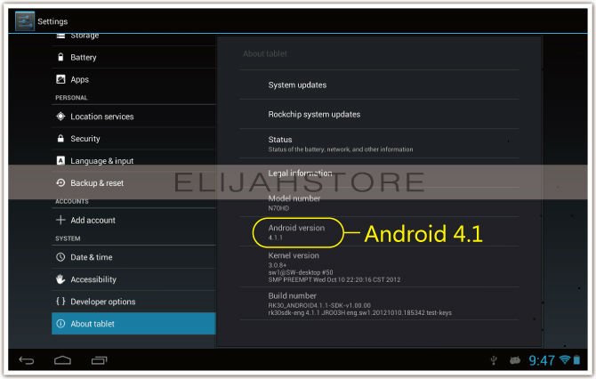 Yuandao Window N70HD -  , Android 4.1.1, 7