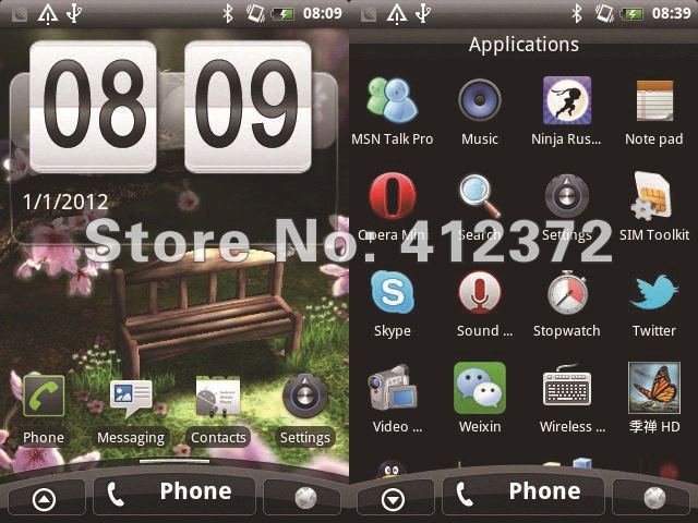 HG21 - смартфон, Android 2.3.6, MTK6513 (650MHz), 3.5
